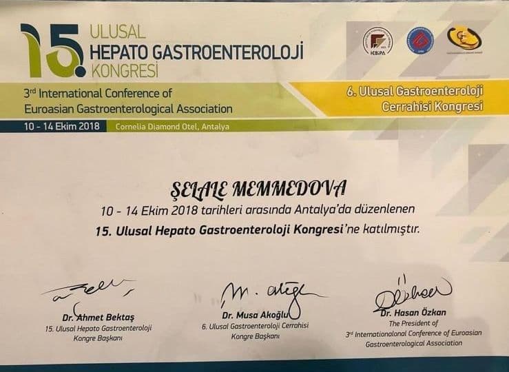 Həkim Peşəkar Sertifikatı 6 - Turan Hospital
